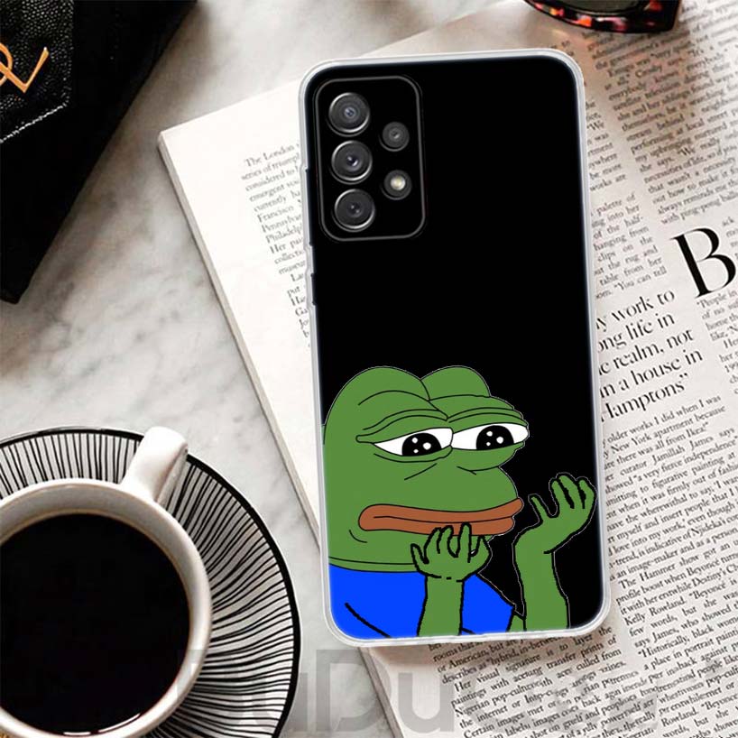 Милые лягушки Вечеринка Грустный Пепе Чехол Для Samsung Galaxy A51 A50 A71 A70 Чехол для телефона A21S A31 A41 A10 A20E A30 A40 A01 A11 A6 A7 A8 A9