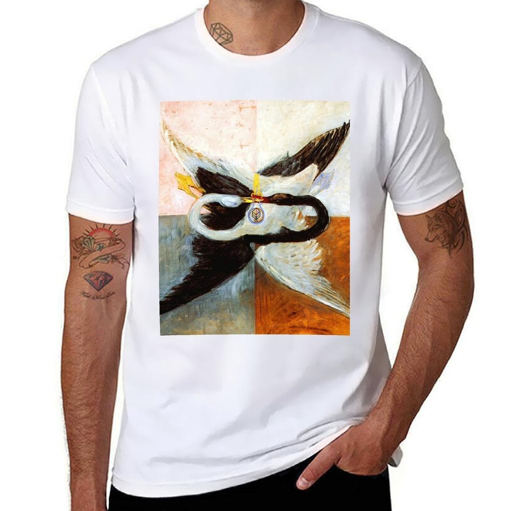 Hilma Af Klint The Swan No 24 Group Ixsuw 1915 Tshirt Casual Loose Fit Short Sleeve Tshirt