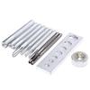 11Pcs/Set Diy Leather Tool Die Punch Hole Snap Rivet Button Setter Base Kit