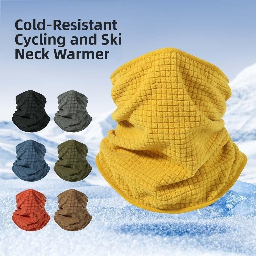 Soft Fleece Neck Warmer Thickened Thermal Collar Windproof Snood Face Mask Athletes