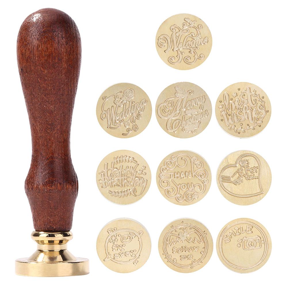 Винтажная головка для сургучной печати Ручная работа DIY Медная головка Латунная головка для сургучных печатей Штампы для скрапбукинга Поделки для свадебного декора