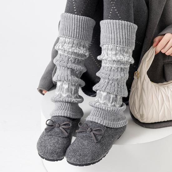 Вязаные гетры женские ретро богемные гетры зимние чехлы для обуви манжеты для сапог для вечеринок свиданий уличной одежды