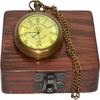 Pocket Watch Chain With Wooden Box