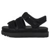 UGG Cow Split Leather Stylish Sandal Women's Black 1137890-BLK