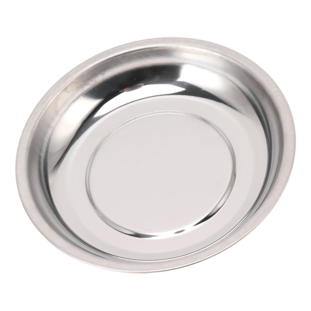 6 Inch Round Magnetic Parts Tray Stainless Steel Magnetic Tools Bowl for Screws Nuts Bolts and