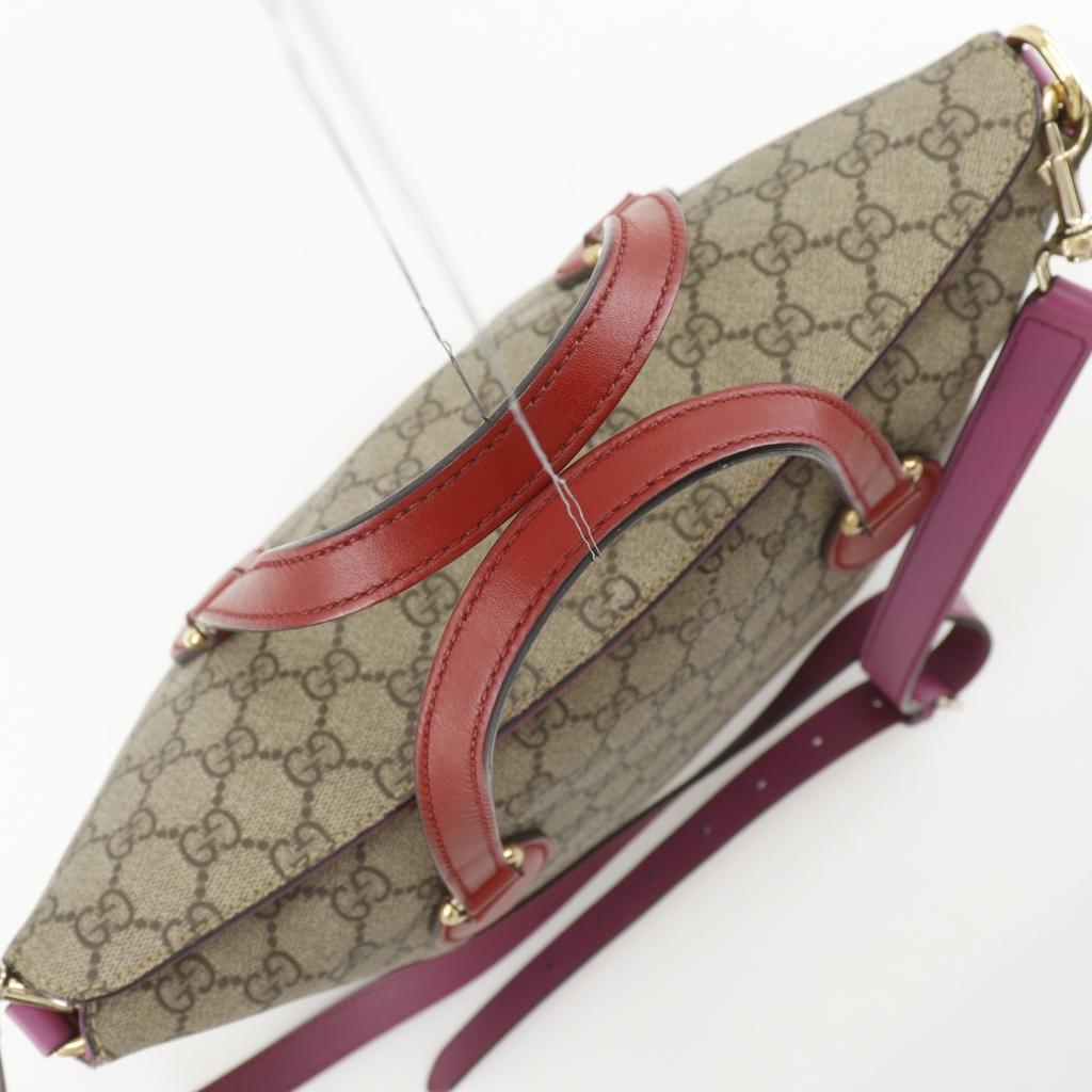 GUCCI 2WAYShoulder Handbag 429147 Brown GG Supreme Canvas Women Used