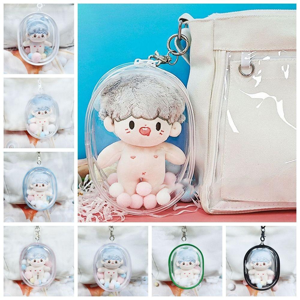 Transparent Doll Display Box Multicolor Storage Case Toy Clear Outdoor Bag