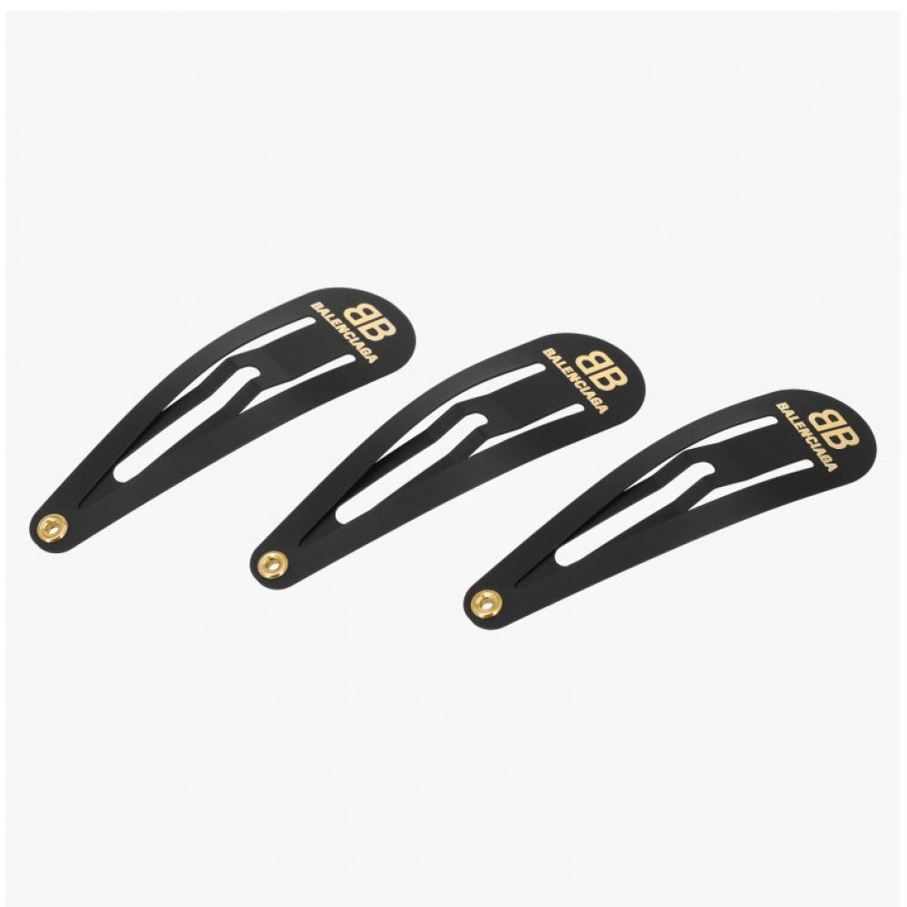 Balenciaga Hair Clip Set Of 3 718872 Tzs1k 5610