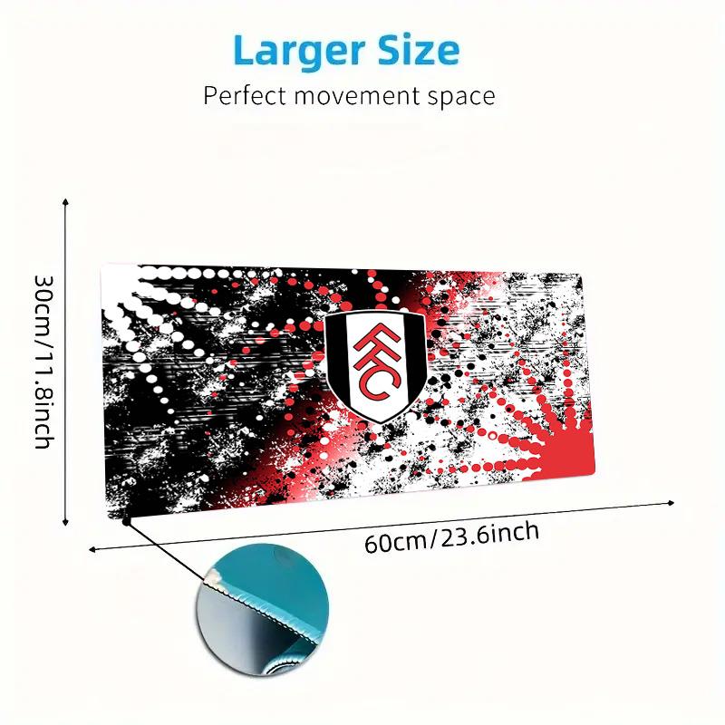 Fulham FC Color Mouse Pad Large Gaming Table Cushion Non-slip Laptop Tablet Big Mousepad XXL Mat Mini PC Playmat With Lock edge