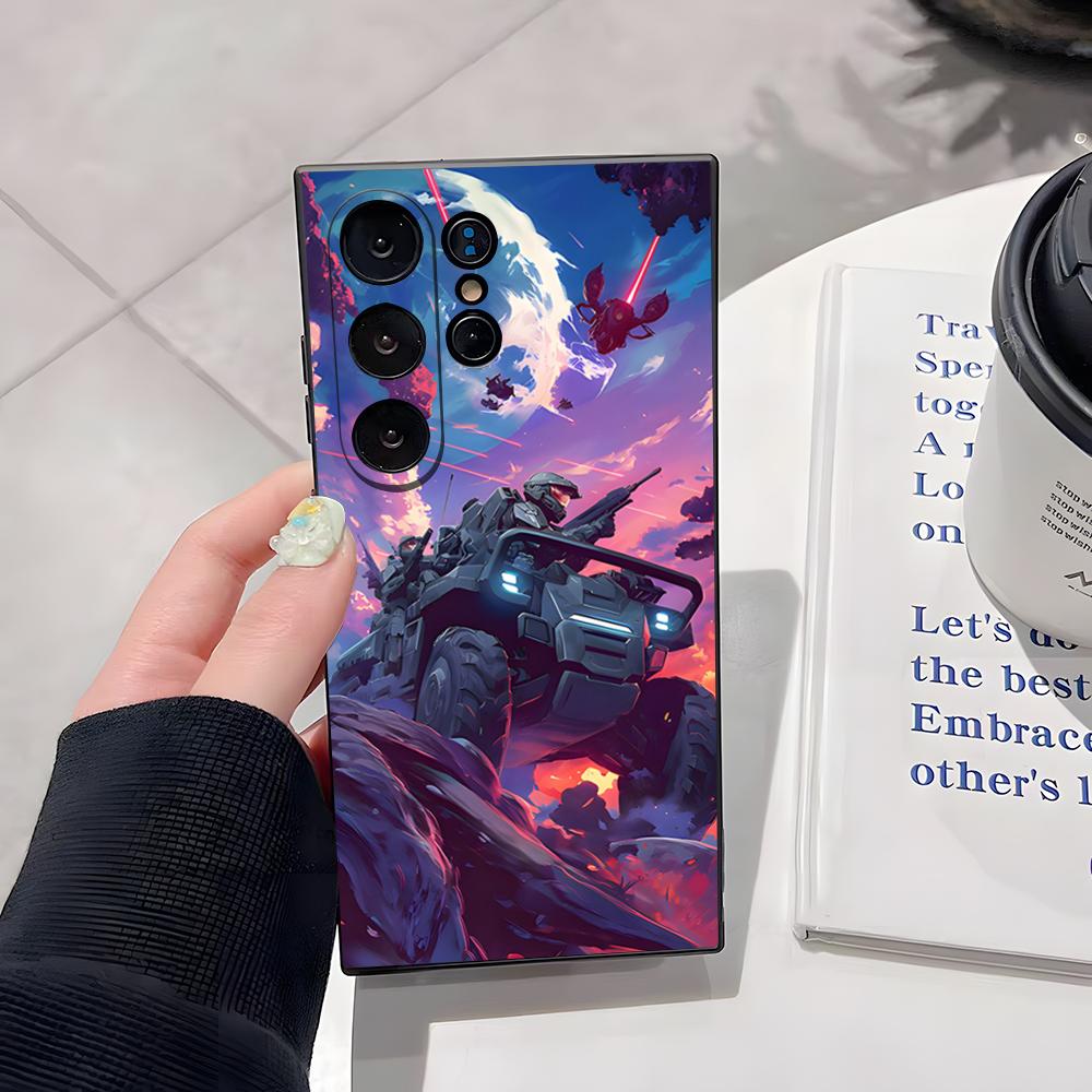 H-Halo Phone Case For Samsung S26 Ultra S25 Edge Ultra S23 S22 S21 S20 Ultra Plus S24 Fe Cover