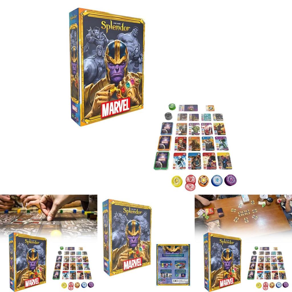 Splendor Marvel Board Game Featuring Paper Cards For Kids And Adults