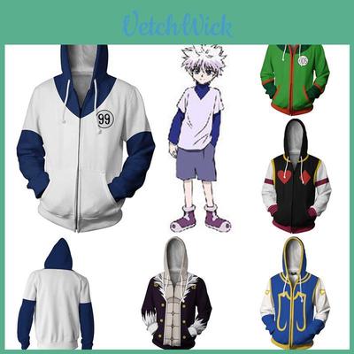 Теплая и уютная куртка на молнии Hunter Hunter Hisoka Killua, костюм для косплея, худи