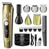 Cordless Hair Clippers for Men Multifunctional 6-In-1 Beard Nose Shaver with LED Digital Display