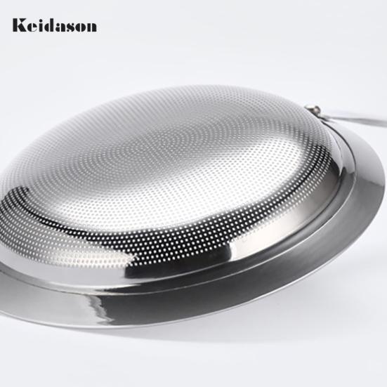 Puntos Кухня Нержавеющая сталь Мелкая сетка Проволока Маслоотделитель Ситечко для муки Дуршлаг Ложка