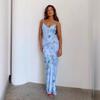 Женское длинное платье Holiday Ethos Slim Print Design Sense Halter Dress Женское платье