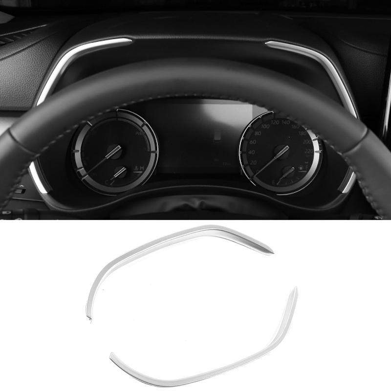 For Toyota Highlander XU70 Hybrid 2024 Car Dashboard Display Meter Ring Speedometer Gauge Cover Trim Strips