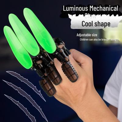 Выдвижные когти Douyin Luminous Wolverine - креативная механическая декомпрессионная игрушка для мальчиков