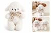 Plush Lamb Mascot with Bow 23 1 Pc