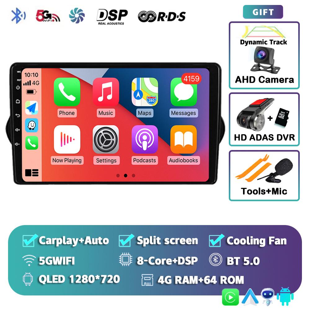 Android 14 Carplay Auto Car Radio For Fiat Tipo Egea Dodge Neon 2015-2018 GPS Multimedia Video Player Navigation Stereo WIFI+4G