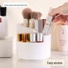 Портативный вращающийся держатель для кистей для макияжа: Вместительное хранилище для помады, карандаша для бровей, кисточек для теней и канцелярских принадлежностей.