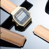 Для Casio AE1200 AE1300 A158W/A168 W-216H Винтажный Ремешок для Часов выпуклый рот Мужской Браслет 18 ММ Ретро Натуральная Кожа Ремешок для Часов