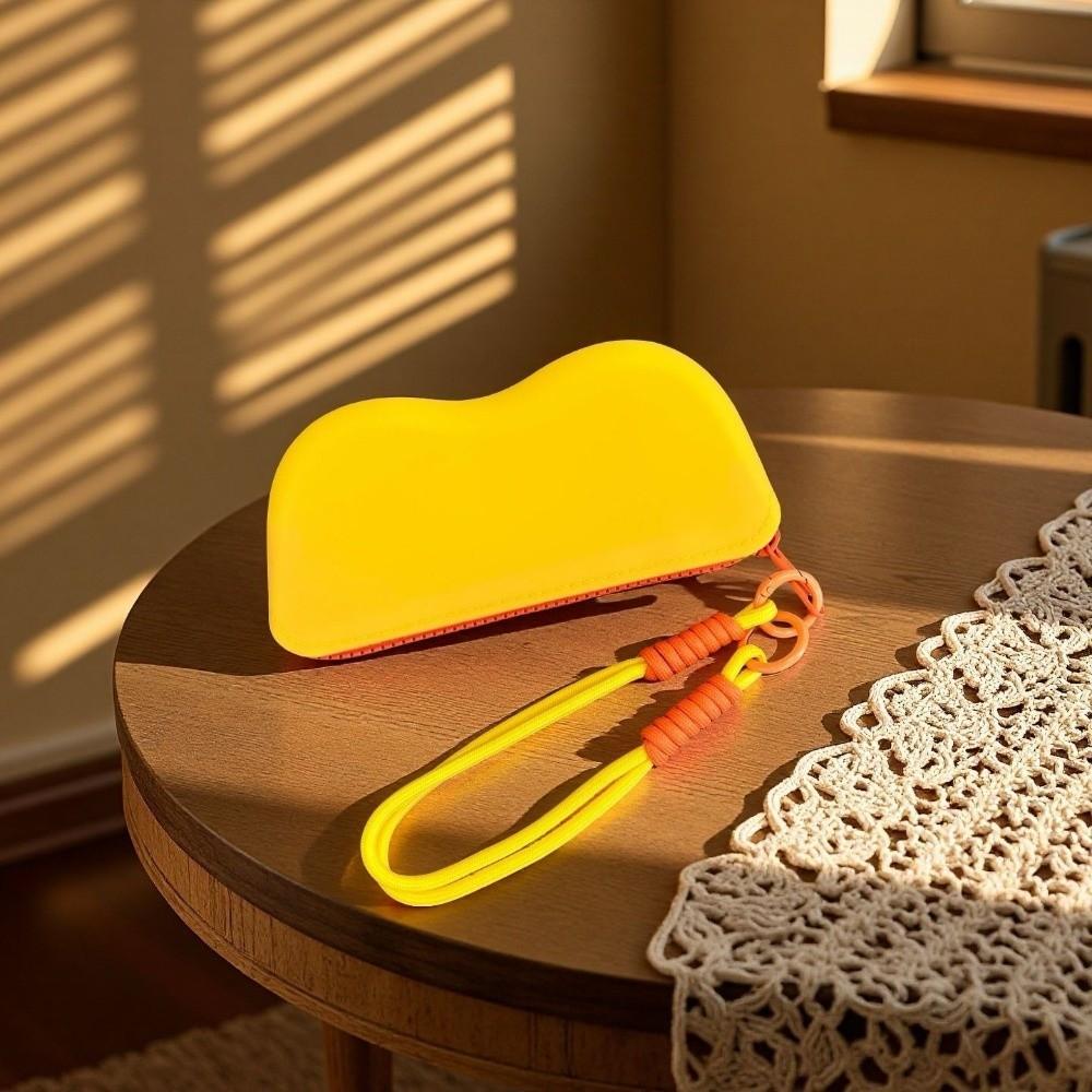 Candy Color Silicone Glasses Bag Soft Silicone Eyeglasses Case  Outdoor Activities