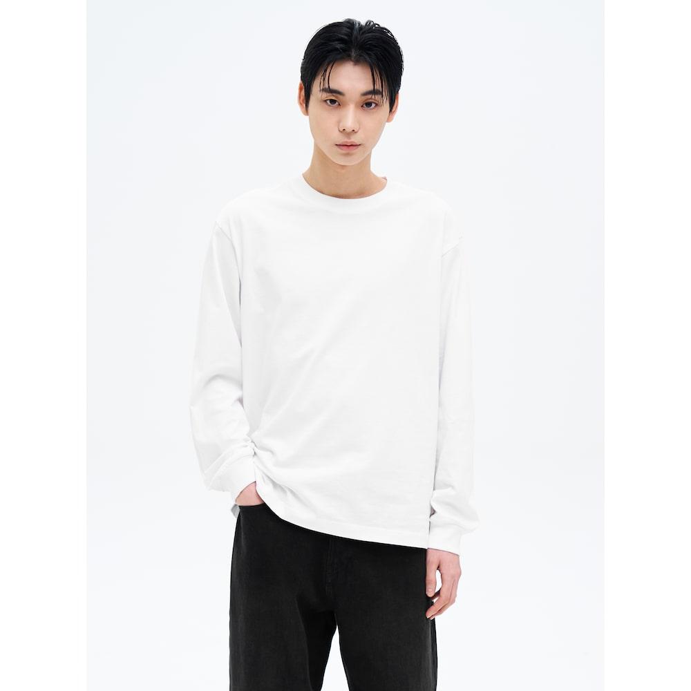 8SECONDS Daily Basic Long Sleeve Tee White