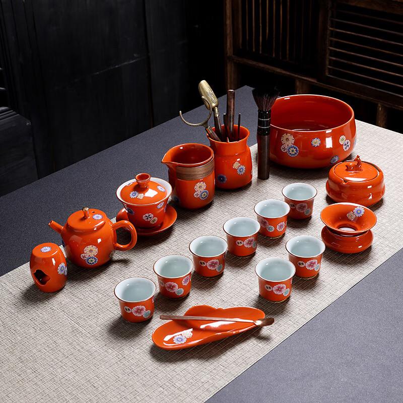 Minimalist Peacock Green Kung Fu Tea Set