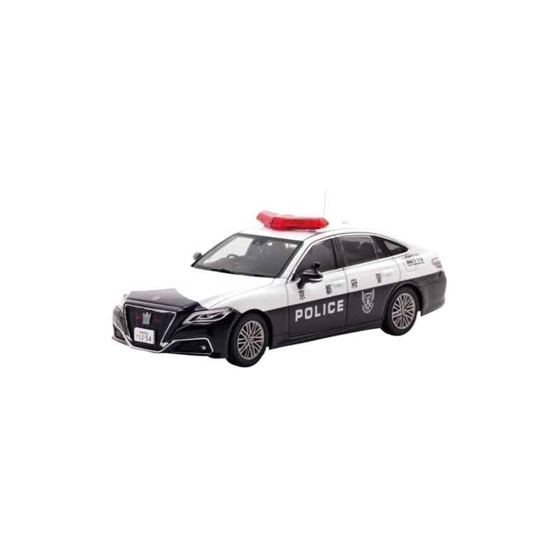RAI'S 1/43 Toyota Crown Hybrid (АЗШ21) Автомобиль мобильного подразделения дорожной полиции префектуры Киото 2024 года (К02) Готовая модель H7432402