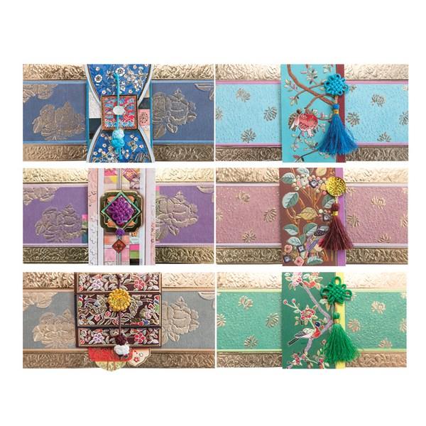 Набор традиционных конвертов для карманных денег From & Two FB222, 6 типов, разные цвета, 1 комплект