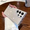 Чехол Aurora Glitter Love Heart для Samsung Galaxy S25 S24 Ultra S22 Plus S23 FE A55 A54 A15 A35 A16 A06 Лазерный Прозрачный Чехол