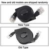 1 шт. Новый 1 м 2 м Регулируемый Выдвижной CAT6 RJ45 Сетевой LAN Кабель Шнур Черный