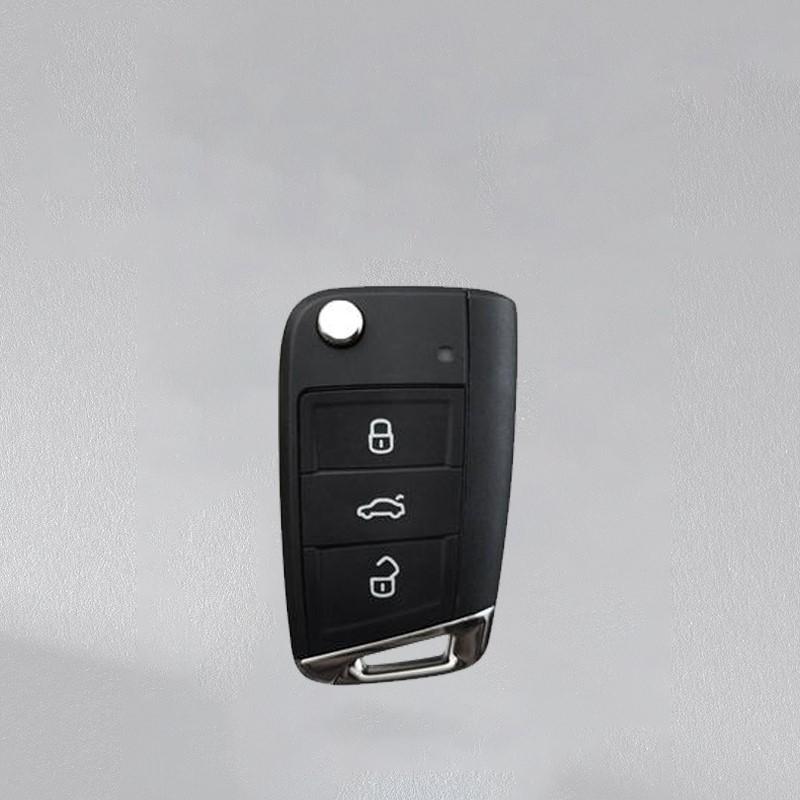 HAT1 Car Remote Key Case Fob Cover Protector Shell For VW Volkswagen Golf 7 MK7 Tiguan MK2 T-roc T-cross Auto Keychain Accessories