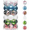 30pcs Plastic Christmas Ball Set Creative Hanging Ornament DIY Supplies Christmas Tree Pendant  Home