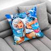 Чехол на подушку Genshin Impact Citlali Mualani для 45x45см 40x40см 55x55см 50x50см 30x30см Квадратный чехол на подушку для автомобиля