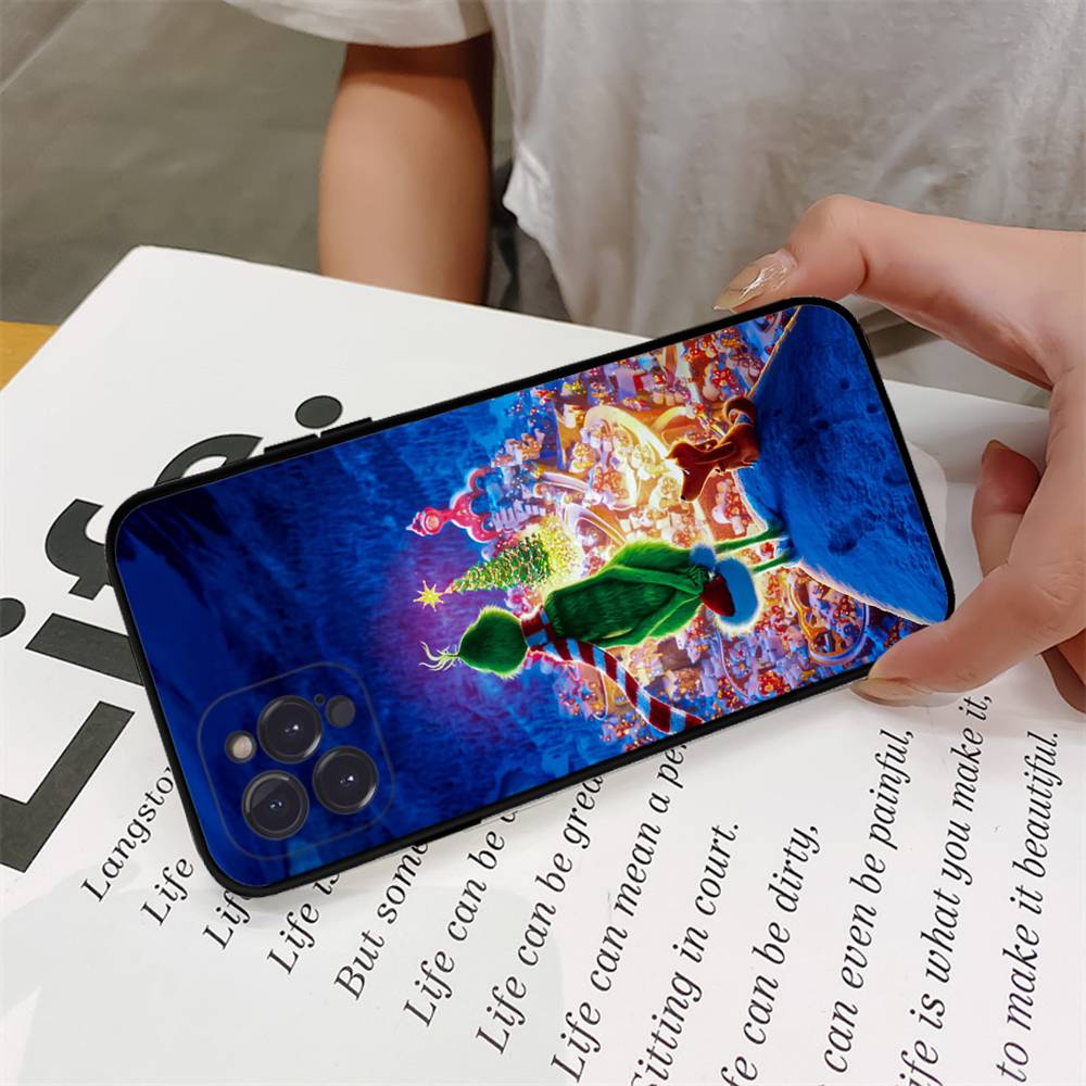 C-Рождественские G-Зеленые M-Монстры Чехол для Телефона Для IPhone 16 17 Air 15 14 13 12 11 Pro Max 16E Plus Fundas
