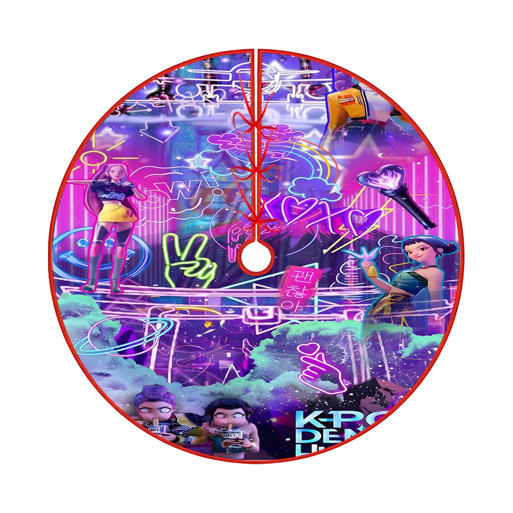 Christmas Tree Skirt Decoration For Home Xmas Tree Decorations Skirt Ornament Festive Holiday Party Decorations Indoor Outdoor