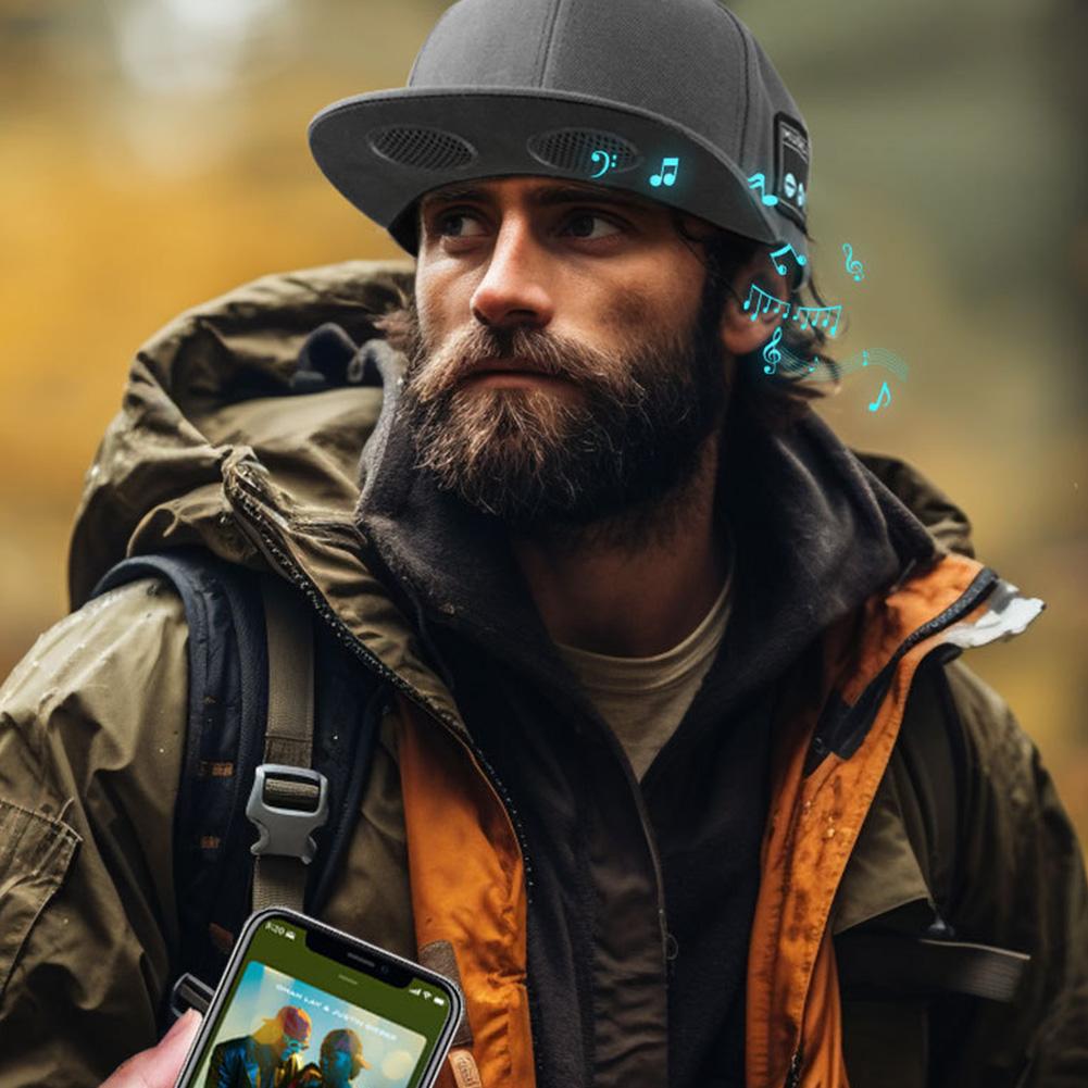 Уличная кепка с Bluetooth-динамиком, регулируемая Bluetooth-кепка, беспроводной умный громкоговоритель, кепка для спорта на открытом воздухе, бейсболка с микрофоном
