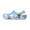 Outdoor Beach Hole Sneaker Sandals White and Blue Tie-Dye Children's Style