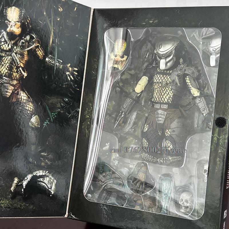 Alien Jungle Hunter Predator Action Figure Aliens vs Predator Model Doll Bookshelf Statue Joint Movable Toys Gift for Kids