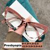 Stylish Cat Eye Reading Glasses for Women Unisex Trendy Ani-blue Light Compupter Glasses Men Large Frame Far Sight Hyperopia