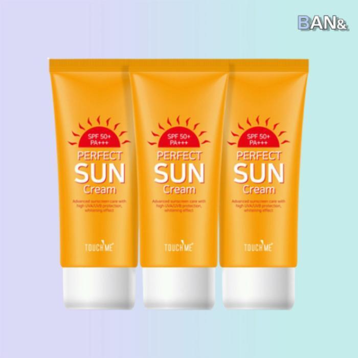Touch Me Sun Cream Perfect Sun Cream (SPF50+) 60ml x 3 Large Capacity Daily Functional (17503237)