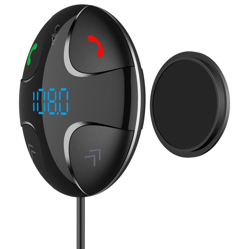 Bluetooth FM-передатчик Беспроводной автомобильный приемник AUX Комплект MP3-аудиоплеер Громкая связь Адаптер-динамик