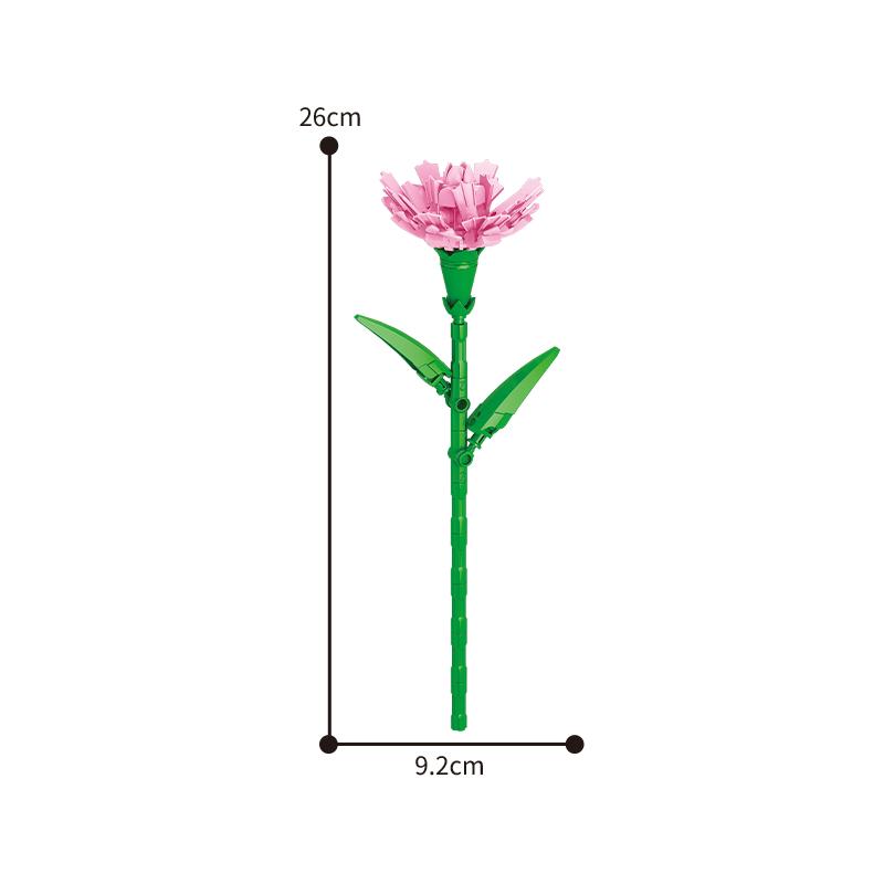 Flowers Bouquet DIY Plants Minifigures Building Blocks Education Toys Gift Desk Decoration for Girls and Family