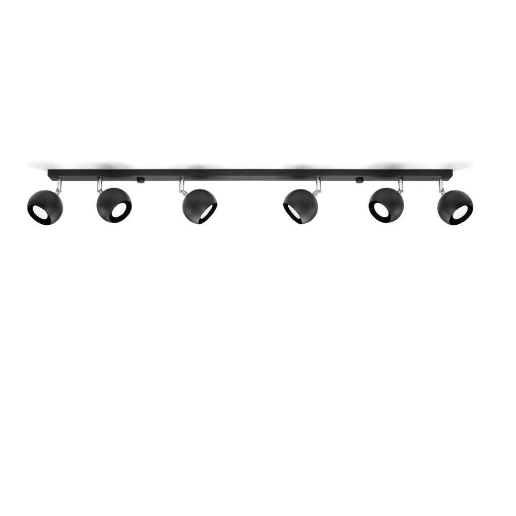 Ceiling lamp oculare 6L black
