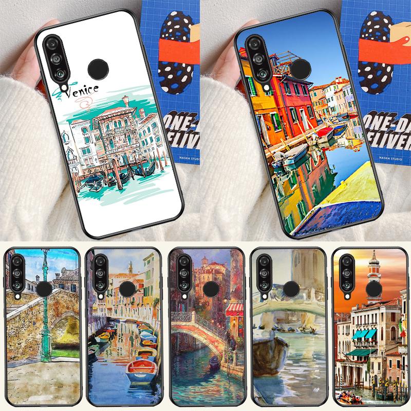Путешествие Италия Улица Венеция Для Huawei P60 Pro P30 P40 Lite Nova Y61 Y91 Y90 Y70 Y60 Y72 12s 12i 11i 7i 8i 9 10 SE Чехол