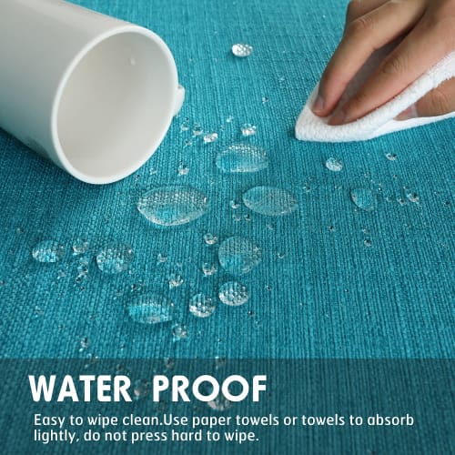 SEASHORE TREE Стильная скатерть, 140x180см, Ткань типа лен, Подкладка на обеденный стол, Защита стола, Водоотталкивающая, Водонепроницаемая, Плотная, Однотонная, Ва