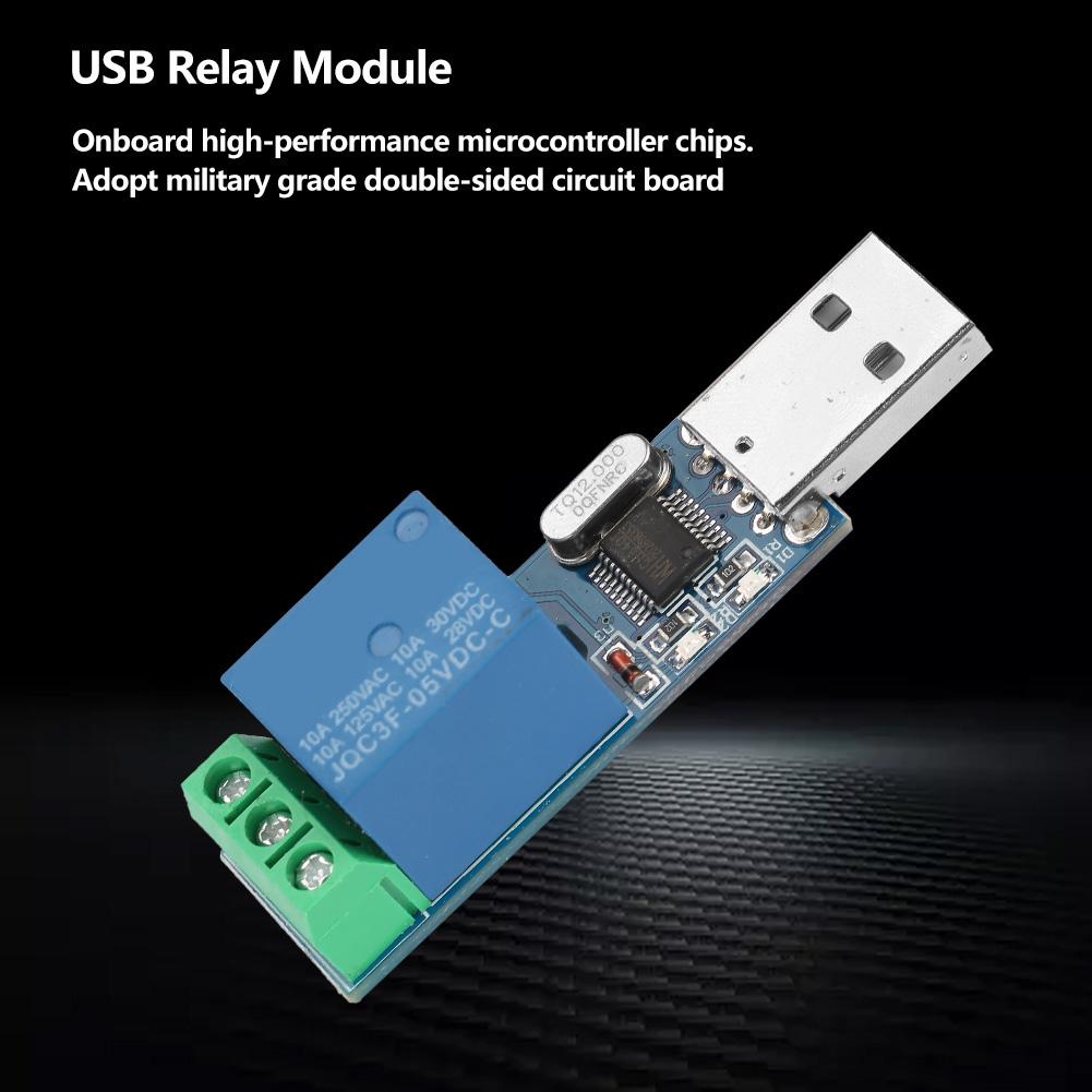 USB Relay Control Jog Self Locking with MCU PC Smart Control for Onboard Microcontroller Chips USB LED Display Military Grade Circuit Boa