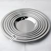 Nagao Round Stainless Steel Tray for Food Dishwasher Made in Japan Tsubame-Sanjo Preparation, 18.4cm, Safe,