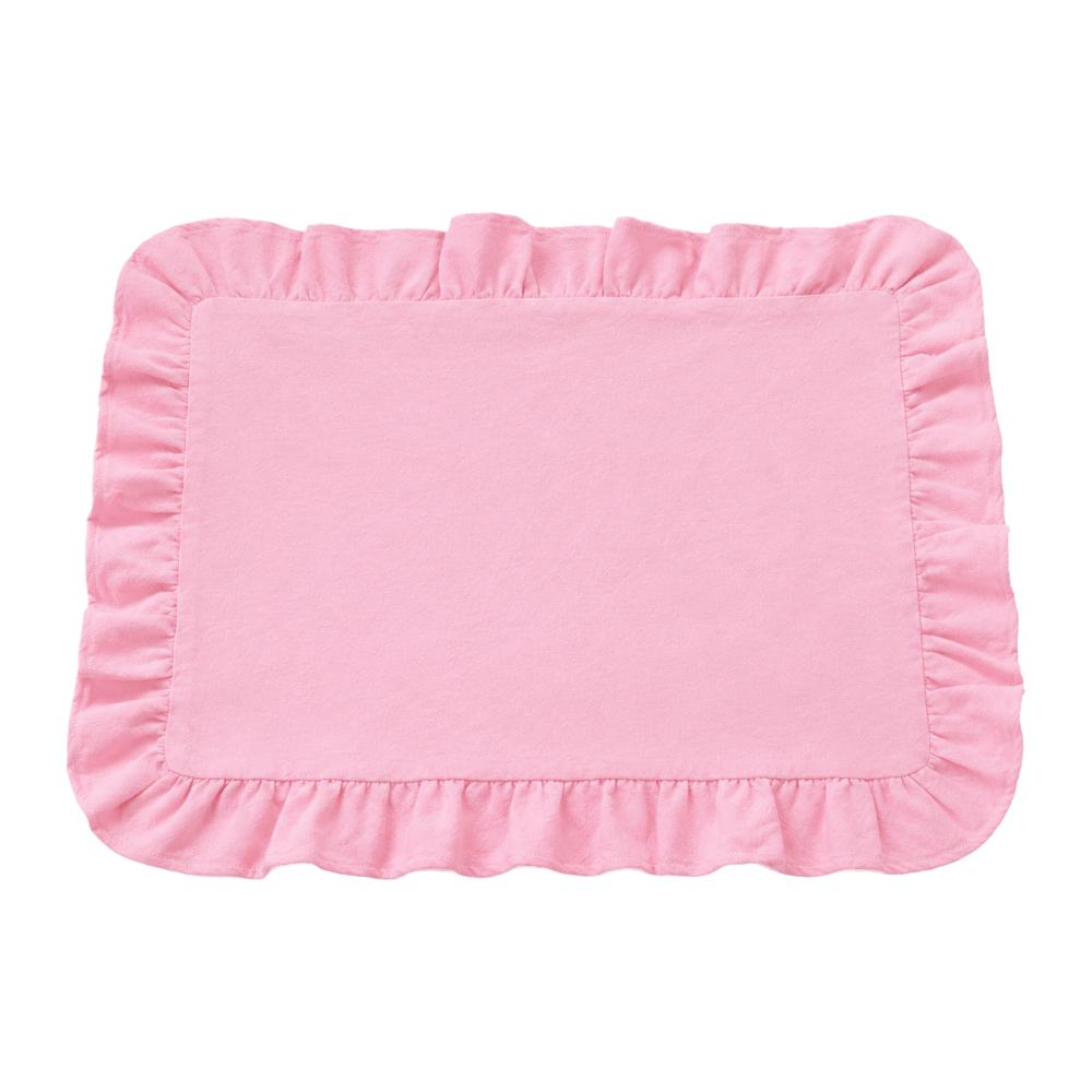 Ruffle Heat-Insulated Mat Stripe Grid Table Mat Washable Coaster  Breakfast